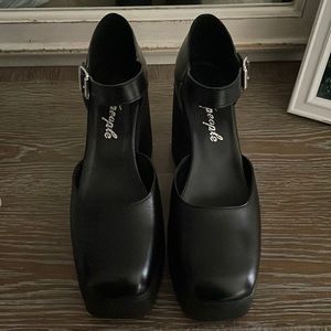 Free People Gwen Platform Mary Janes